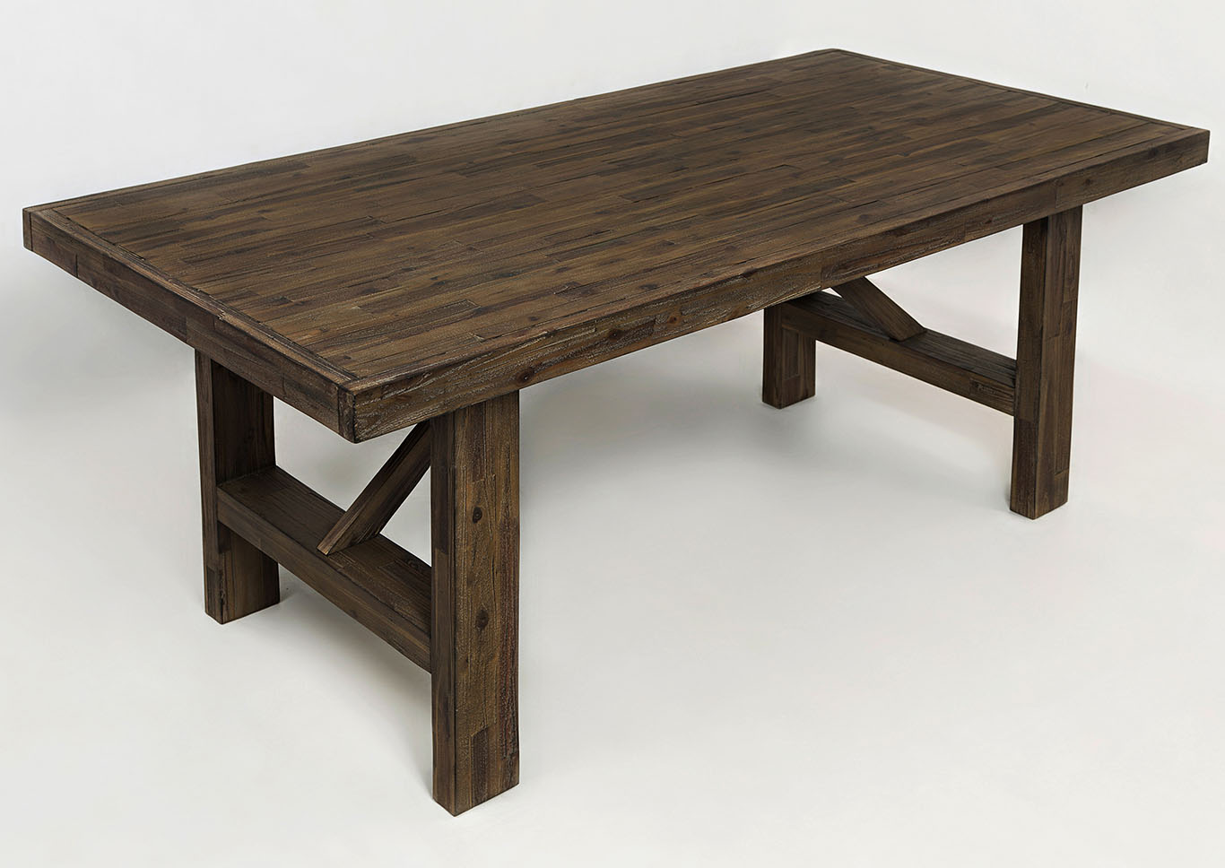 Rustic Sandblasted Trestle Dining Table,Furniture Land