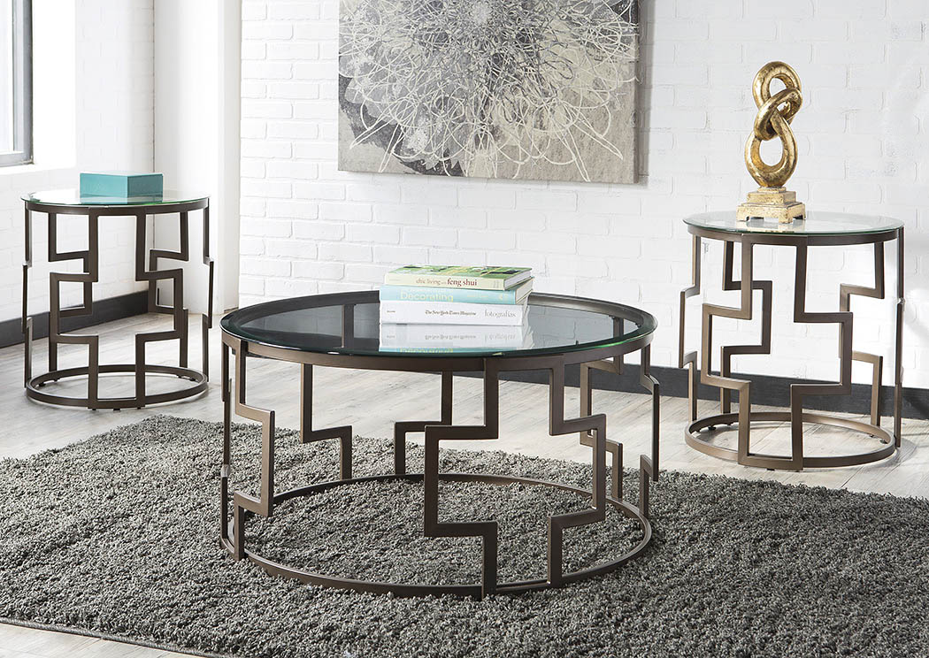 Signature Design by Ashley Living Room Occasional Table Set 826977 at FurnitureLand,Furniture Land