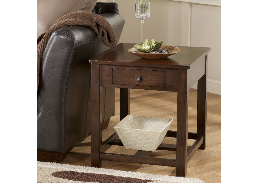 Signature Design by Ashley Living Room Rectangular End Table 421202 at FurnitureLand,Furniture Land