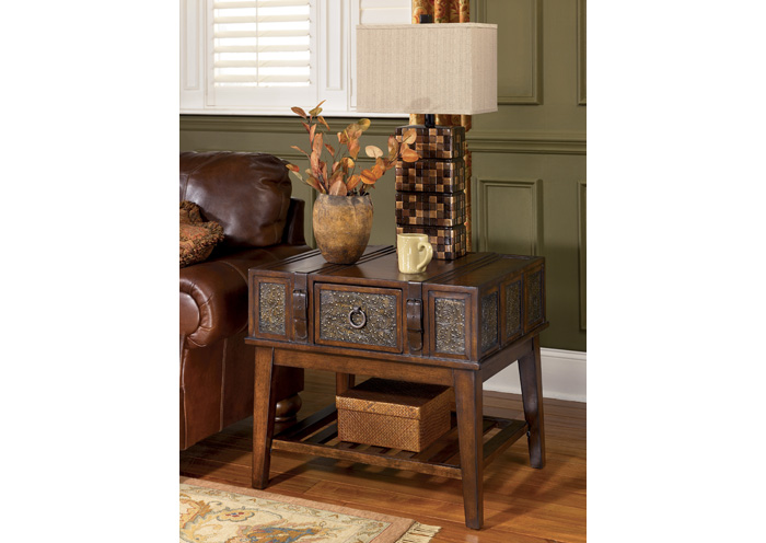 Signature Design by Ashley Living Room Rectangular End Table 689637 at FurnitureLand,Furniture Land