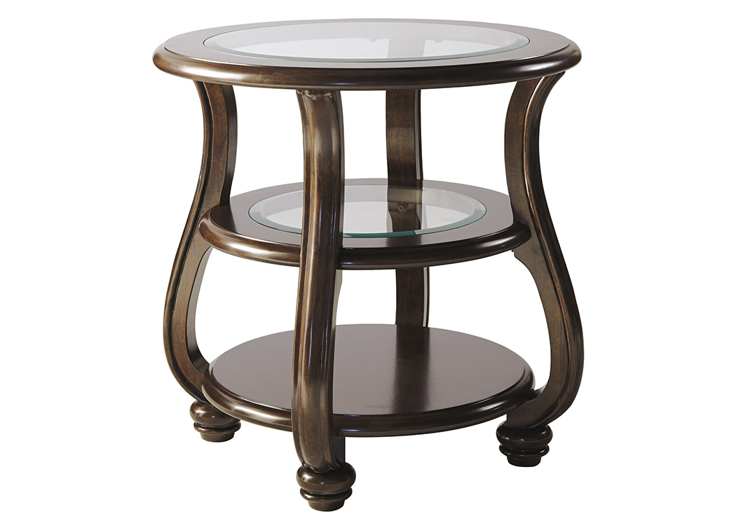 Signature Design by Ashley Living Room Round End Table 811738 at FurnitureLand,Furniture Land