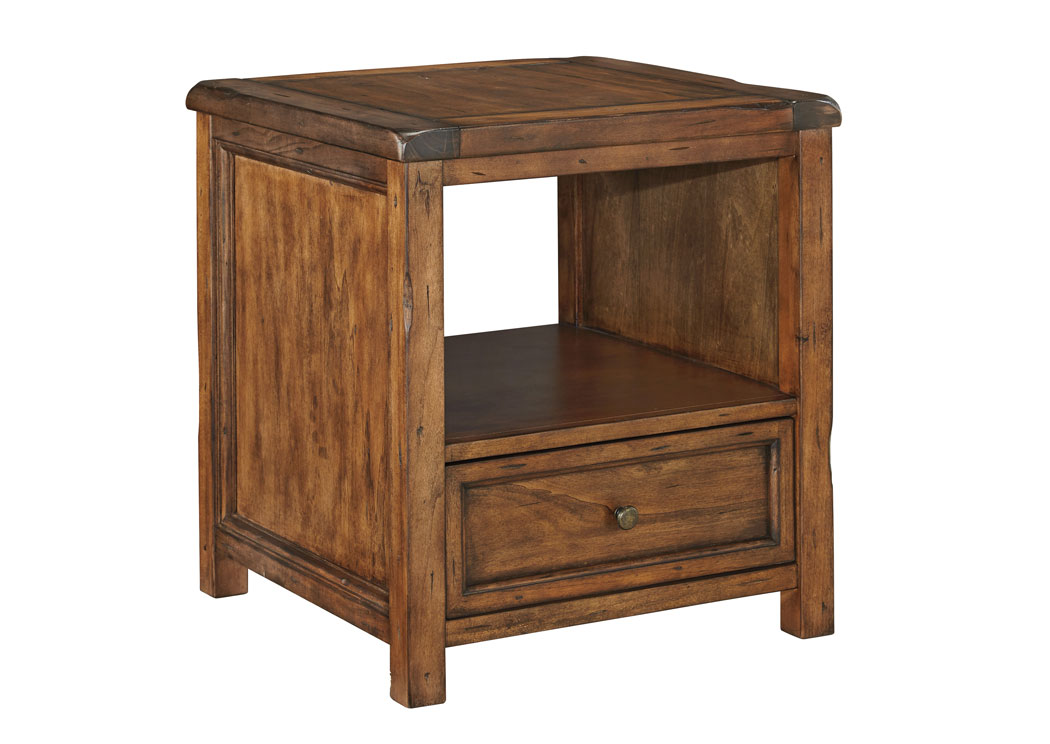 Signature Design by Ashley Living Room Square End Table 792120 at FurnitureLand,Furniture Land