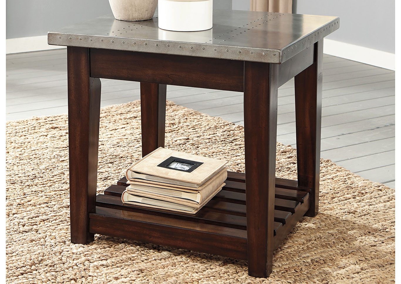 Signature Design by Ashley Living Room Rectangular End Table 834076 at FurnitureLand,Furniture Land
