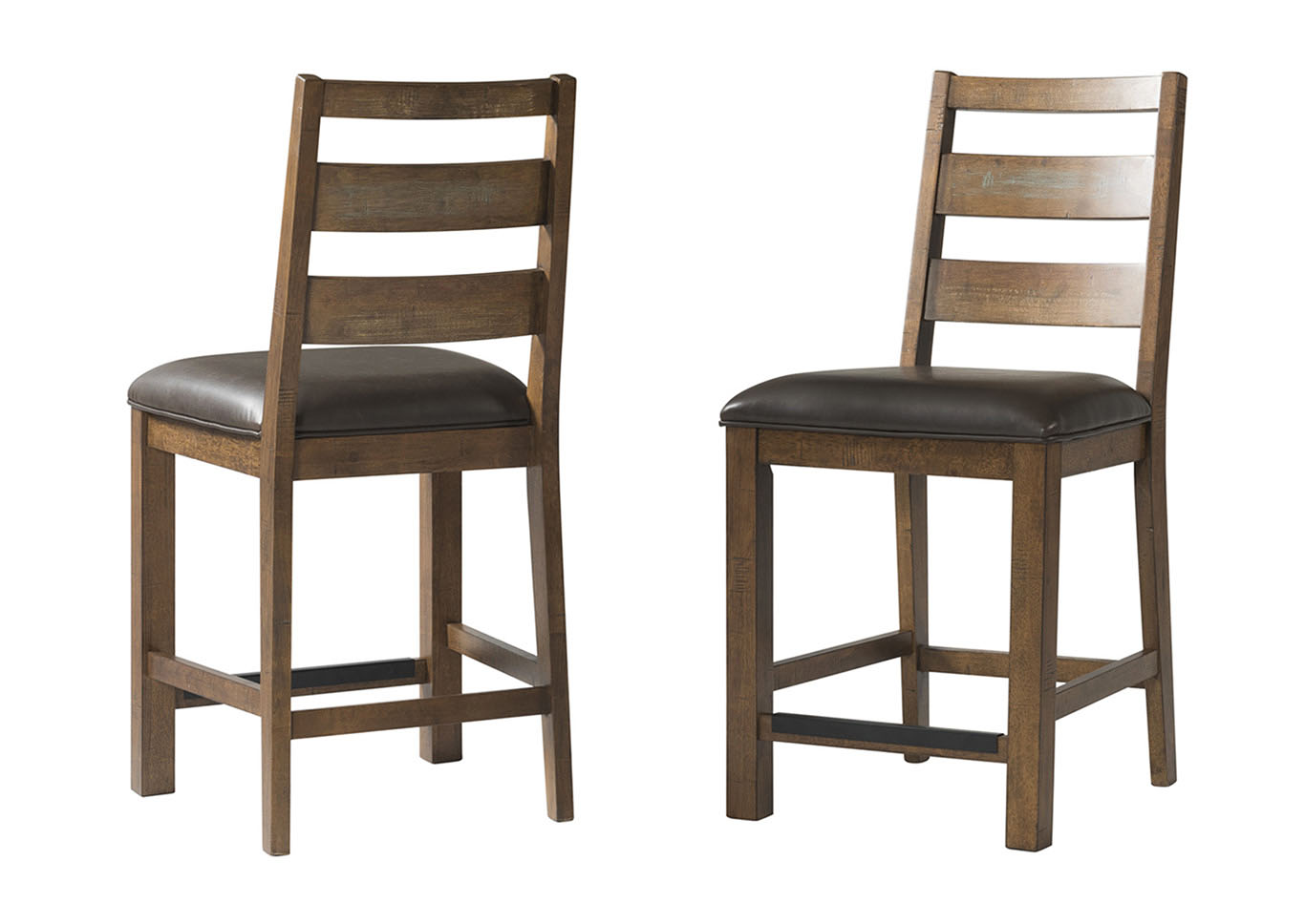 Ladder Back Barstool w/ Cushion,Furniture Land