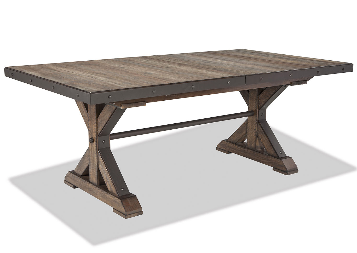 Rustic Trestle Table,Furniture Land