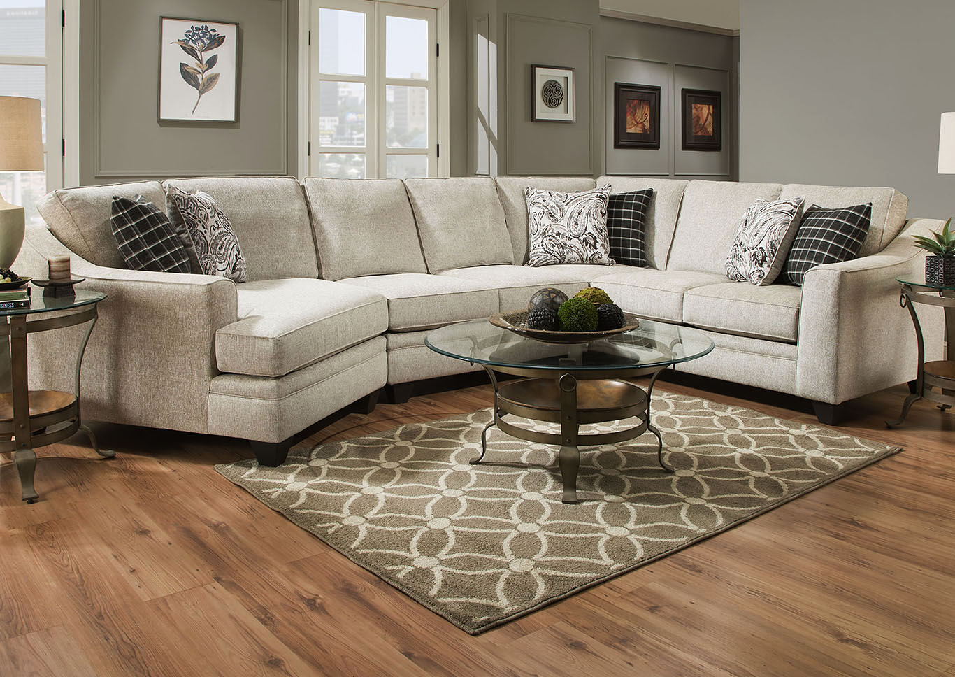 American Furniture Manufacturing Endurance Oatmeal Sectional,Furniture Land