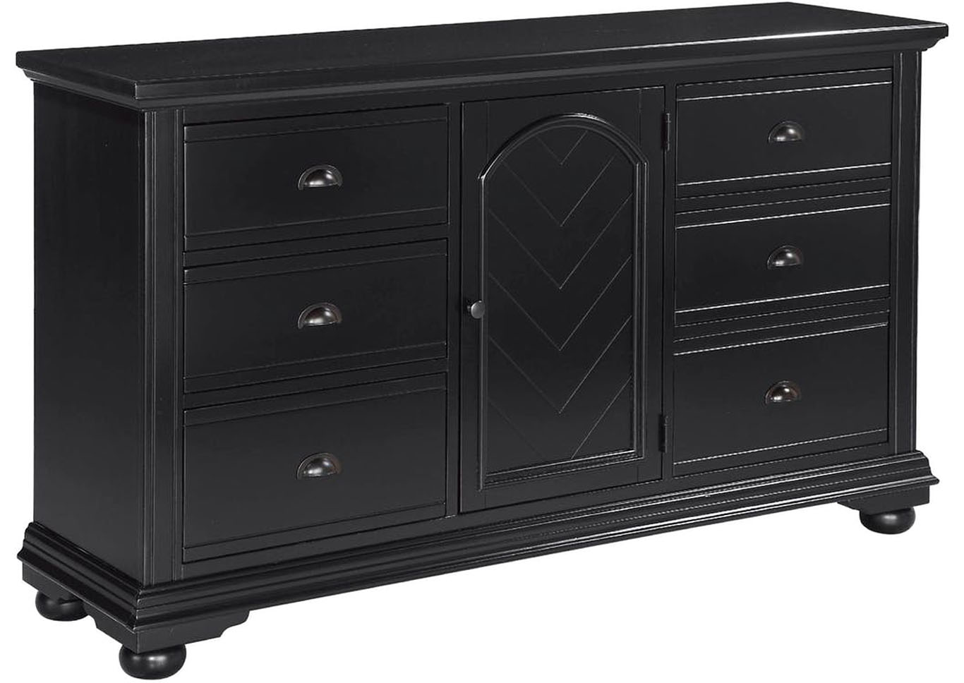 Brook Black Dresser,Furniture Land
