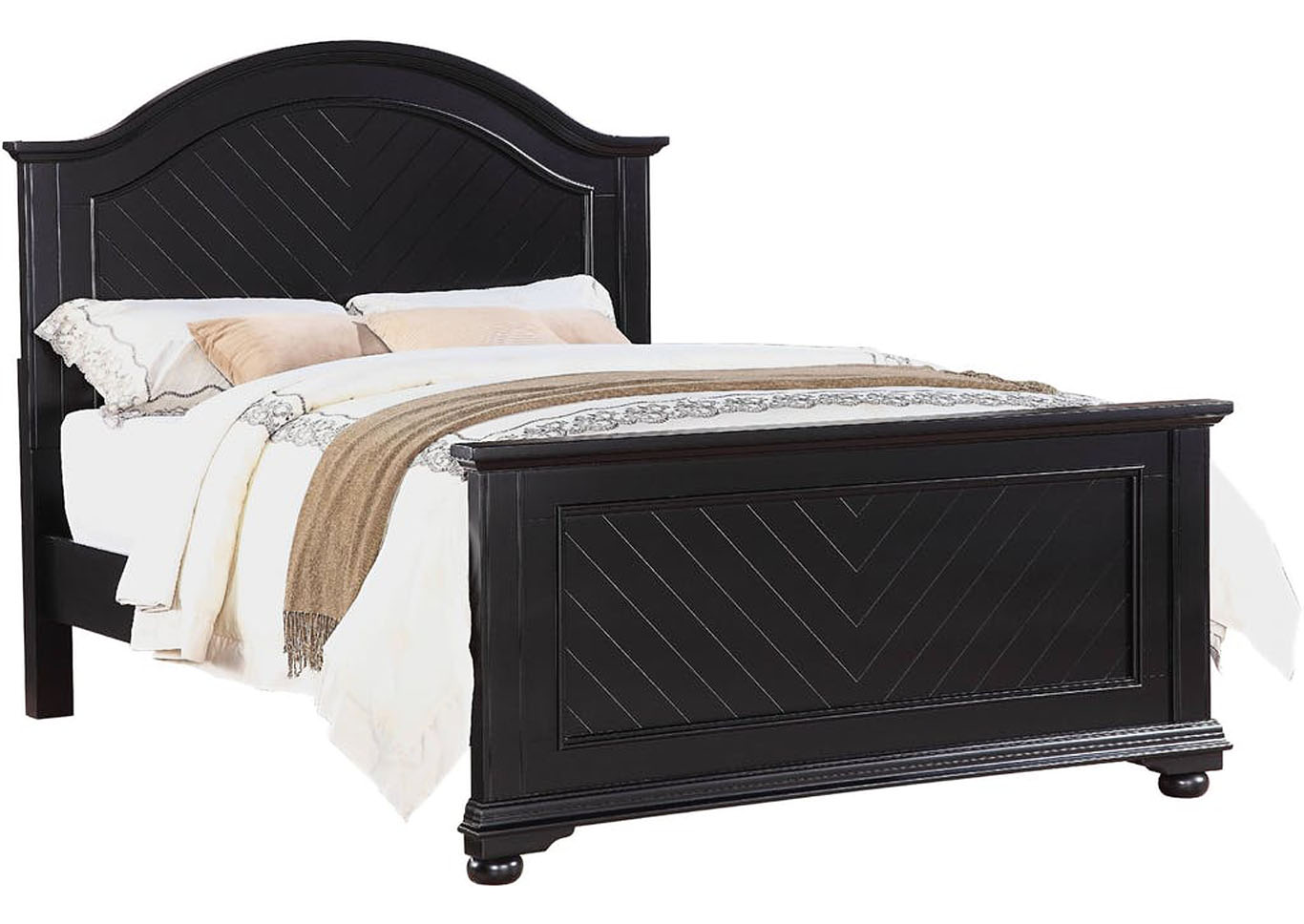 Brook Black Full Bed,Furniture Land