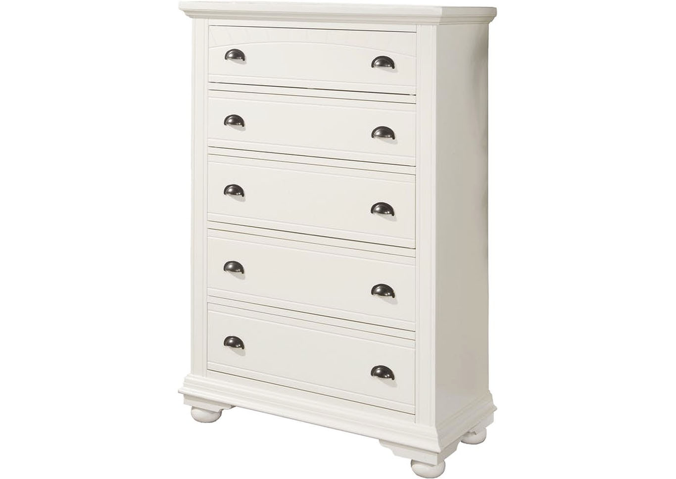 Brook White Chest,Furniture Land