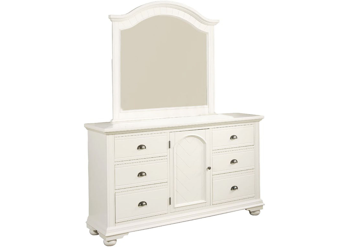 Brook White Dresser,Furniture Land