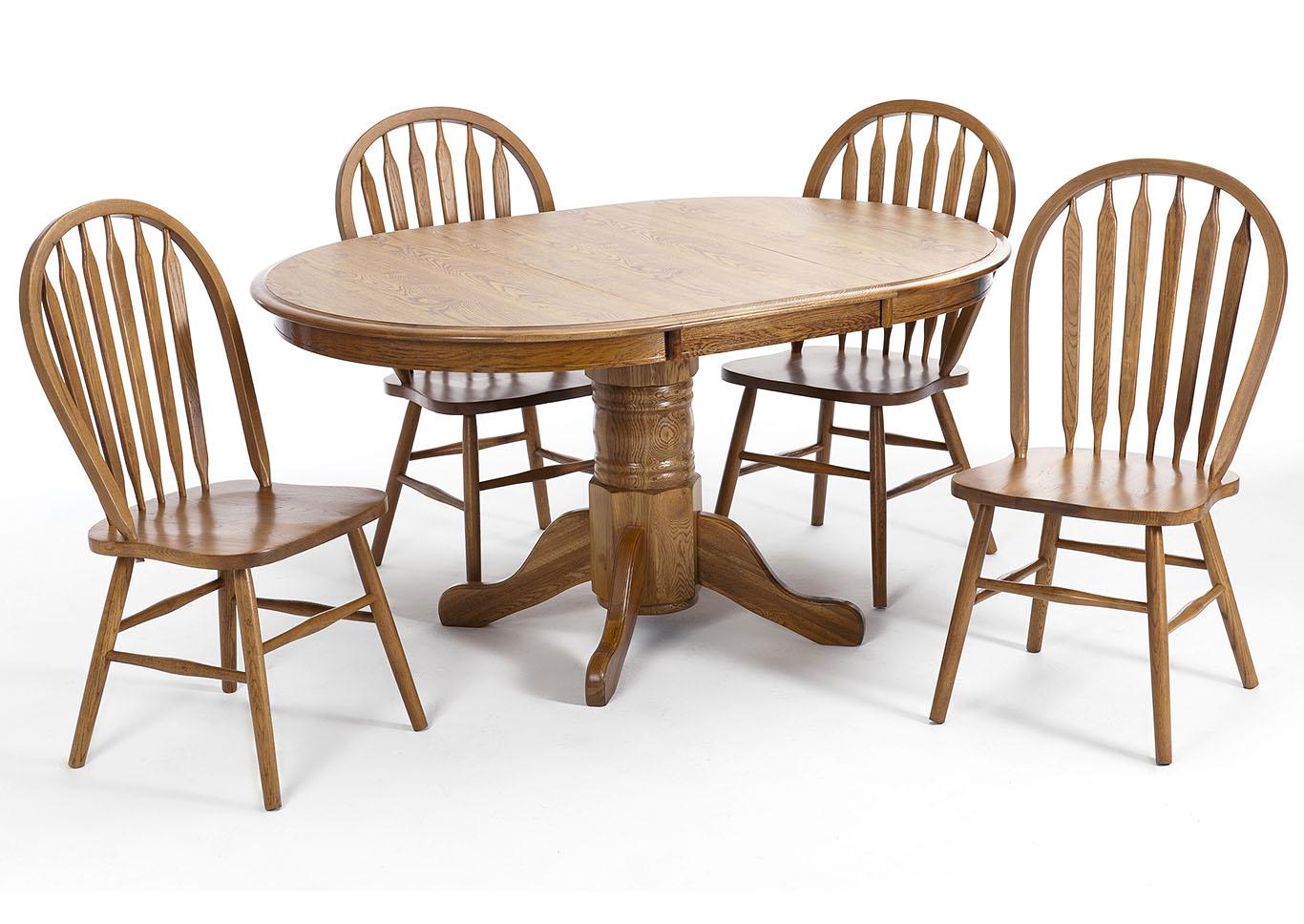 Chestnut Finish Laminate Pedestal Table,Furniture Land