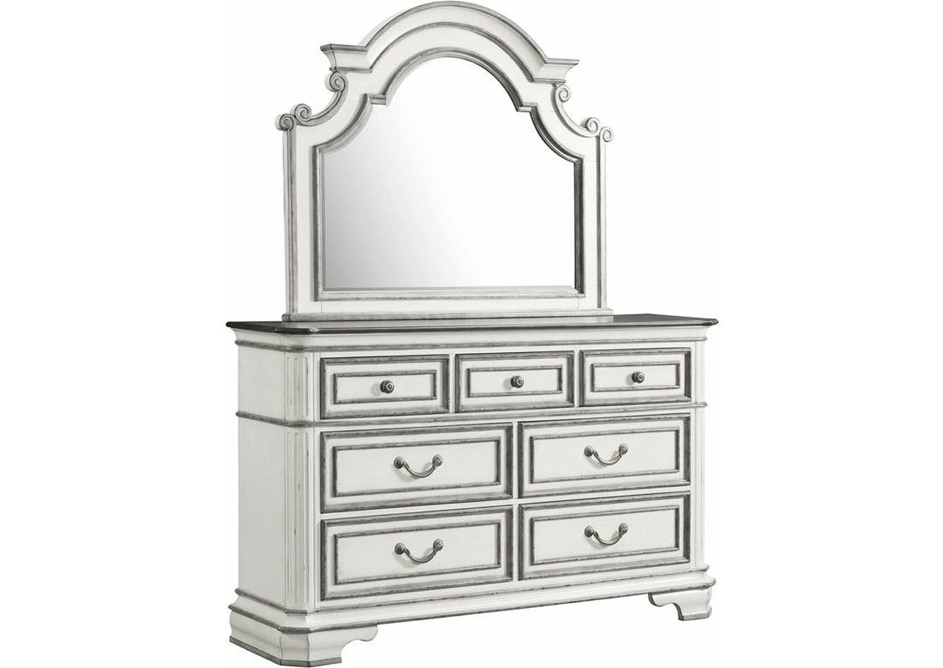Leighton Antique White Dresser,Furniture Land