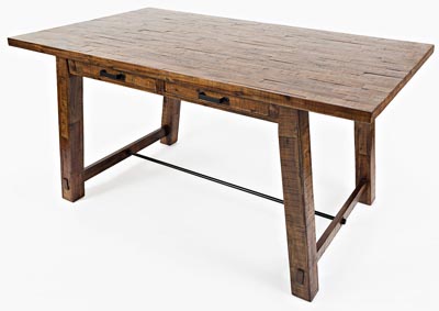 Image for Rustic Counter Height Trestle Table