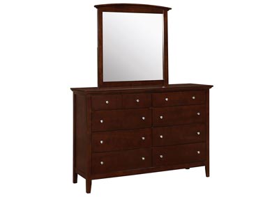 Image for Metro I Cherry Finish Dresser w/ Mirror