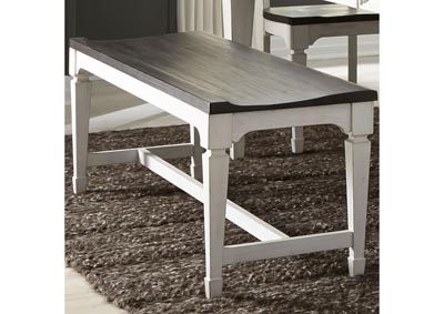 Image for White and Charcoal Bench