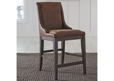 Image for Russet Saddle Upholstered Counter Chair