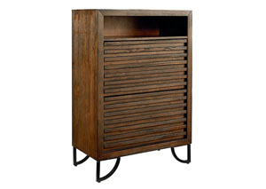 Image for Magnolia Home by Joanna Gaines Bedroom Chest, 4 Drawer, Stacked Slat 770783 at FurnitureLand