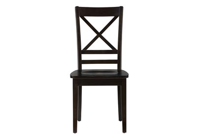 Image for Black X Back Side Chair