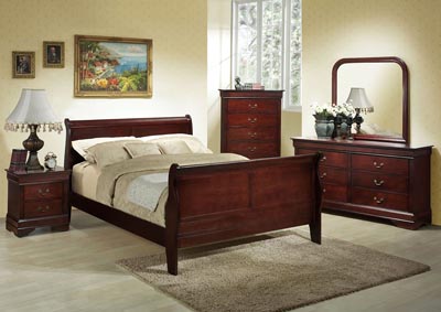 Image for Cherry Finish Dresser w/ Mirror