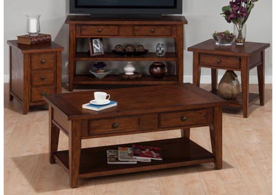 Image for Jofran Living Room Double Header Cocktail Table 596286 at FurnitureLand