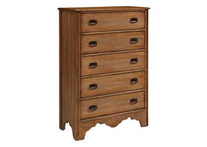Image for Magnolia Home by Joanna Gaines Bedroom 5-Drawer Chest, Bench Finish 748400 at FurnitureLand