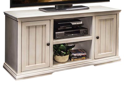 Image for Legends Riverton White 54" TV Cart