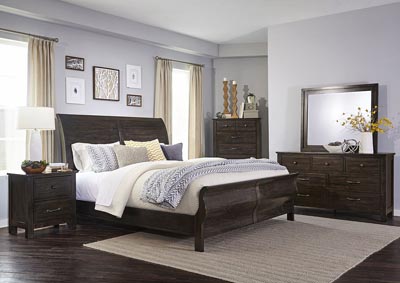 Image for Dark Brown Pine Finish Dresser