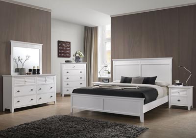 Image for Casual White Twin Panel Bed