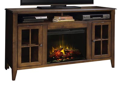 Image for Bourbon 60" Fireplace Console
