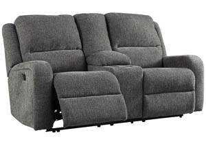 Image for Signature Design by Ashley Living Room PWR REC Loveseat/CON/ADJ HDRST 792104 at FurnitureLand