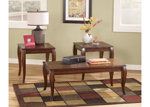 Image for Signature Design by Ashley Living Room Occasional Table Set (Cocktail & 2 Ends) 464808 at FurnitureLand