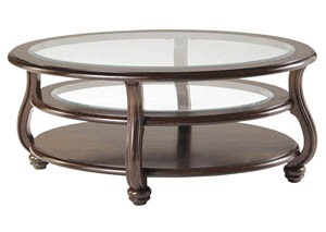 Image for Signature Design by Ashley Living Room Oval Cocktail Table 811737 at FurnitureLand