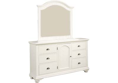 Image for Brook White Dresser w/ Mirror