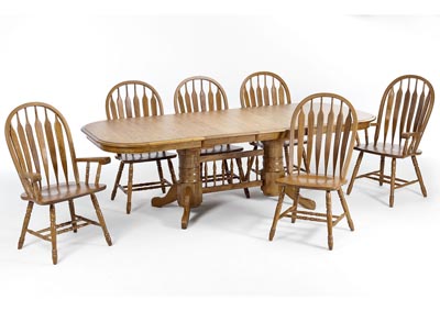 Image for Solid Oak Trestle Table